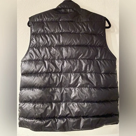 Men’s Moncler Gui Down Vest Longue Saison in Navy